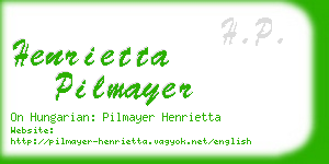 henrietta pilmayer business card